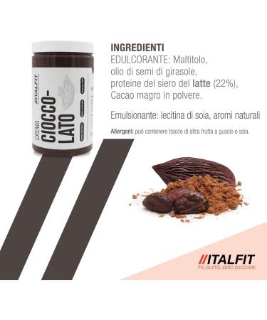 Protein spread without sugar added to chocolate preservatives or colours gluten or palm oil handmade product of Sicilian origin - Buy Online on GoSupps.com