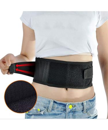 Adjustable Black Lumbar Support Belt with Steel Plate - Self-Warming Intervertebral Disc Support for Waist & Abdominal Relief (L) - Buy Online on GoSupps.com