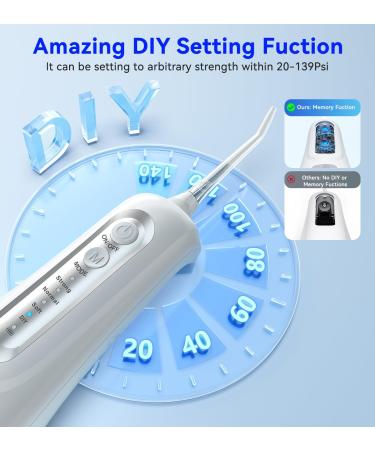 DooGooCoo Portable Water Flosser - Ultra-Powerful Plaque Removal Cordless Oral Irrigator IPX7 Waterproof Teeth Health & Whitening - Ship Internationally - Buy Online on GoSupps.com