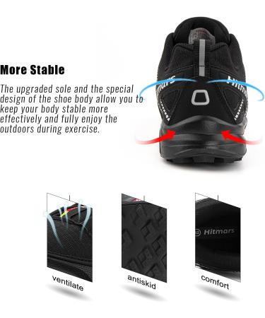 Buy Hitmars Trailrunning Shoes Unisex | Sizes 37-47 | Black & White | International Shipping Available - Buy Online on GoSupps.com
