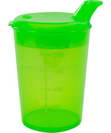 Medi-Inn 250ml Beak Cup Set - Green with 2 Lids (12x10mm & 4x4mm) | Ideal for Easy Drinking - International Shipping Available - Buy Online on GoSupps.com