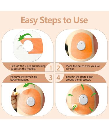 Shop G7 Adhesive Waterproof Overpatch - Premium CGM Tape (Hypoallergenic Latex-Free 10-Day Long Stay) | Multi-Colored G7 Accessories - Buy Online on GoSupps.com