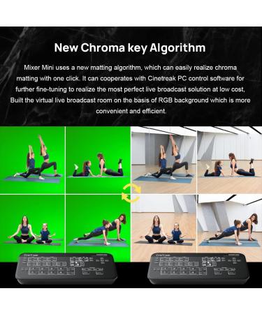 Cinetreak Mixer Mini: Multi-Format 4 HDMI Inputs, USB 3.0 Capture, PIP, Chroma Key, Live Streaming Switcher - Buy Online on GoSupps.com