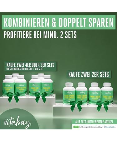 Buy VITABAY High-Dosed Vitamin E 600 IE - 400 Vegan Softgel Capsules with Tocopherol & Tocotrienol - Natural Vitamin E for Optimal Health - Buy Online on GoSupps.com