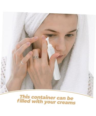 MAGICLULU Eye Cream Eye Empty Bottle Skincare Containers Refillable Bottle Empty Cosmetics Dispenser Essential Oil Dispenser Plastic Skin Care Products Travel Filling White - Buy Online on GoSupps.com