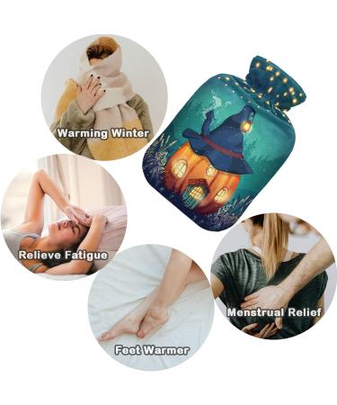 NAANLE Fairy House Punbis 1L Transparent Hot Water Bottle - Handheld Heating Bag for Pain Relief & Cold Therapy - Buy Online on GoSupps.com