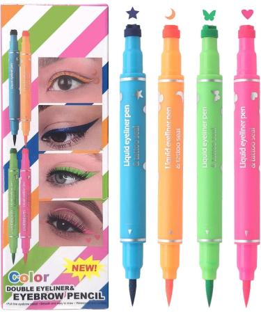  Generisch Makeup eyeliner pencil - Long-lasting stamp - Double-ended - For dates travel everyday life parties - Buy Online on GoSupps.com