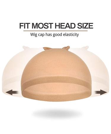 Flesh Colored Wig Caps for Women - 20 Pieces Lace Front Stocking Caps for Wigs - Buy Online on GoSupps.com