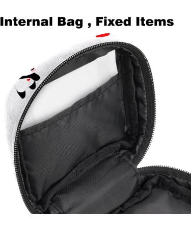 Cute Bear & Deer Heart Ladies Storage Bag - Portable Menstrual Cup & Pad Pouch with Zipper for Teenagers & Women - Buy Online on GoSupps.com