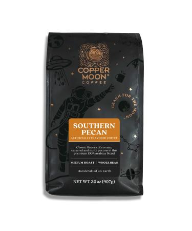 Copper Moon Whole Bean Coffee, Medium Roast, Southern Pecan Blend, 2 Lb 2 Lbs. Southern Pecan