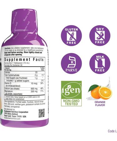 Bluebonnet Nutrition Liquid Calcium Citrate Magnesium Citrate Vitamin D3 Bone Health Bundle - 4 Flavors, 64 Fl Oz - Buy Online on GoSupps.com