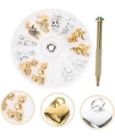 Healeved 3 Sets Nail Pendant Nail Charms Glitter Nail Stud Nail Dangle Diy Decor Nail Drill Tool Nail Decorations Diy Nail Accessories Nail Art Jewelry Dangle Alloy Hole Drill Manicure - Buy Online on GoSupps.com