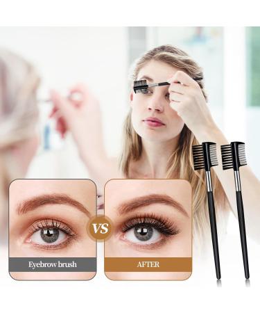 Buy 2-Piece 2-in-1 Eyebrow Brush & Double-Sided Comb | Eyelash Separator for Women | Best Cosmetics Tools - Buy Online on GoSupps.com