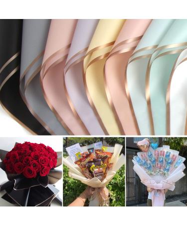 FOIMAS 20 Sheets Flower Wrapping Paper Waterproof Florist Bouquet Wrapping Paper Supplies for Floral Gift Packaging Craft Supply 10 Colors - Buy Online on GoSupps.com