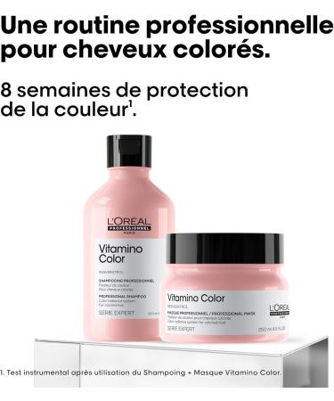 L'Or al Professionnel Vitamino Color Gift Set Color Fixing Routine Colored & Highlighted Hair Lacking Shine Shampoo + Mask Duo Serie Expert Limited Edition - Buy Online on GoSupps.com