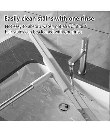 RRRYYYZZ Silicone Broom Multifunction with 49 Long Handle Silicone Broom Floor Squeegee Heavy Duty for Smooth Floors Rugs Windows - Buy Online on GoSupps.com