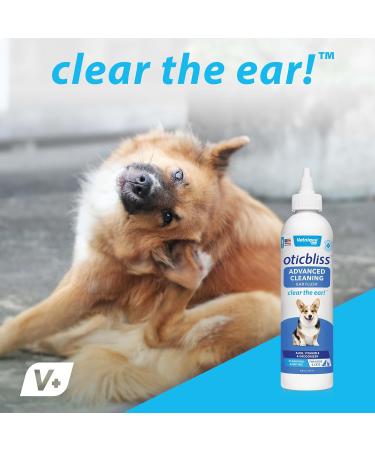 Oticbliss Advanced Ear Cleaning Products for Dogs & Cats with Odor Control Drying Agent Aloe Vera and Nourishing Vitamin E Reduce Head Shaking - Clear The Ear (Advanced Cleaning 237ml) Advanced Cleaning 236.6 ml (Pack of 1) - Buy Online on GoSupps.com