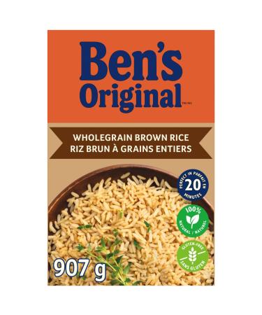 BEN'S ORIGINAL Whole Grain Brown Rice Boxed Rice 907g Box Wholegrain Brown 907 g (Pack of 1)