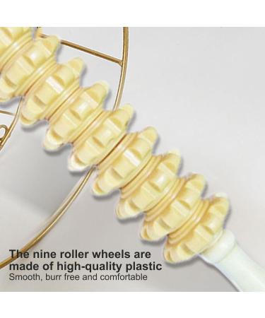 Qualmi Massage Roller - 9-Balls Depth Tissue Muscle Scooter | Pressure Point Relief for Athletes & Fitness Enthusiasts - Buy Online on GoSupps.com