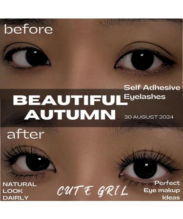 Self-Adhesive Natural Lash Clusters & Tweezers Kit | D Curl Anime Eyelash Extensions (H103 8-12mm) - Wispy Manga Lashes - Buy Online on GoSupps.com