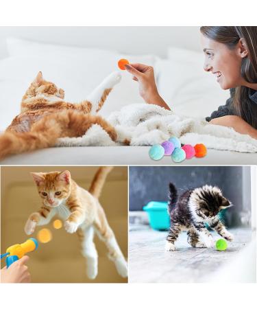 Shop Darryy Cat Toy Balls - 50 Interactive & Soft Balls for Training & Fun - Colorful Cat Toy Pistol Launcher - Buy Online on GoSupps.com