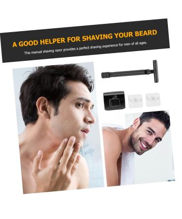 Vintage Manual Razor Set - Beard Trimming & Cleaning Tool | 1 Count Black - Buy Online on GoSupps.com