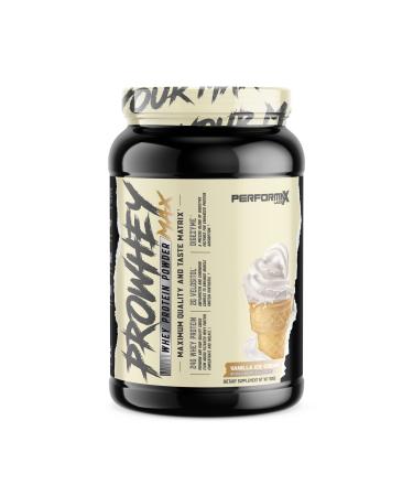 ProWhey Max Whey Protein Powder | Maximum Quality and Taste | 24g Protein with Added Digestive Enzymes | Delicious Flavors (Vanilla Ice Cream 2 Pounds) Vanilla Ice Cream 2 Pound