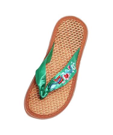 XTZYGLFD popular summer lady fashion sandals lace-up sandals with an open toe area slingback sandals low heels for women green 5.5 UK XBNARROW