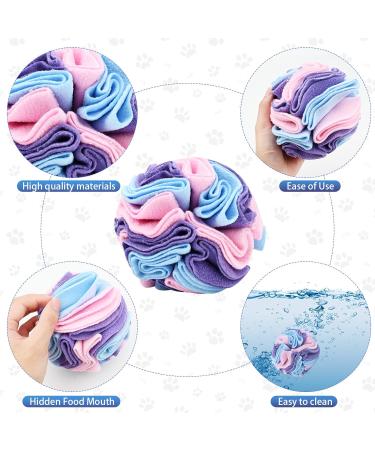 Sniffed Ball for Dogs | Interactive Sniffing Toy | Intelligence & Stress Relief | Washable Feed Mat for Small to Medium Dogs - 15cm Colorful - Buy Online on GoSupps.com