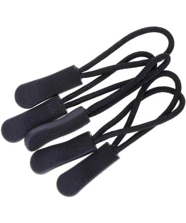 50 Anti-Slip Zip Pendants - Zipper Extensions for Jackets Backpacks & Travel Cases (Black) - Buy Online on GoSupps.com