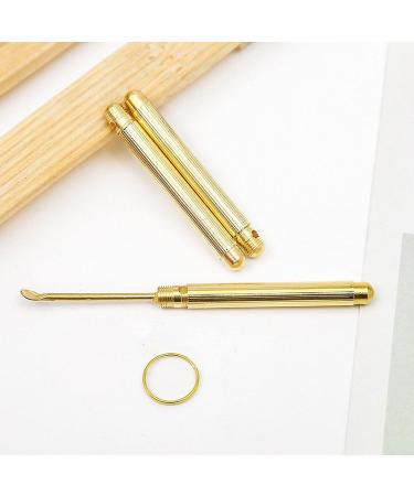 SSWERWEQ Ear wax removal tool Folding Type Golden Earwax Cleaner Portable Ear Wax Removal Tools Ear Spoon Attached A Key Ring 2/5 Pcs (Color : 5pcs) - Buy Online on GoSupps.com