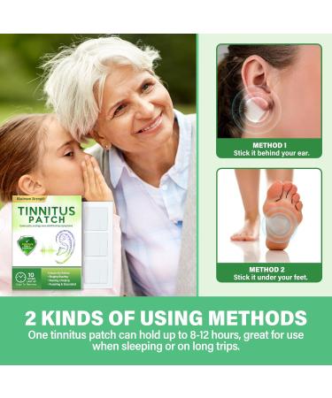 Natural Herbal Tinnitus Relief Patches - 48 Pcs - Improve Hearing & Relieve Discomfort - Buy Online on GoSupps.com