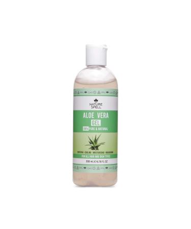 Nature Spell Aloe Vera Gel 99% Pure 200ml Soothing & Hydrating - For All Hair & Skin Types - Made In The UK 100% Vegan 200 ml (Pack of 1)