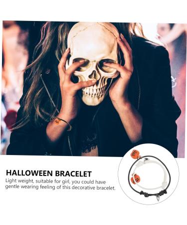 ABOOFAN 2 Pcs Girl Bracelet Jewelry Halloween Bracelet Jewelry for Girl Pumpkin Charm Bracelet for Decor Halloween Bracelet for Girl Metal Little Pumpkin European and American - Buy Online on GoSupps.com