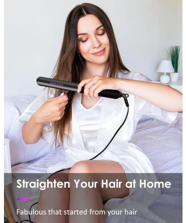 Fabuday Flat Iron Hair Straightener - Dual Voltage Fast Heating LCD Display Auto Shut-Off 12 Adjustable Temperatures 1 Inch Ceramic Plates - Perfect for All Hair Types - Buy Online on GoSupps.com
