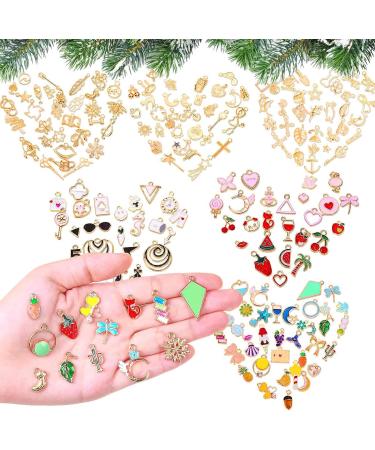 200pcs Acejoz Assorted Charms for Jewelry Making - Wholesale Bulk Metal Charms for DIY Necklace, Bracelet, Earrings - Crafting Supplies in Assorted Colors - Buy Online on GoSupps.com