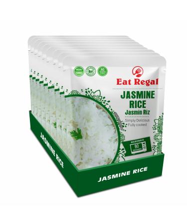 Eat Regal Thai Jasmine Rice In Hood & Tray, Ready To Eat in 90 Seconds, Microwavable in just 90 Seconds, Nutritious & Delicious 8.8 Ounce (Pack of 8)