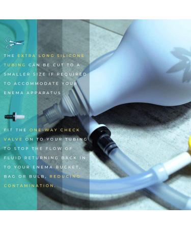 Medisential Enema Replacement Parts Pack - 2 Hoses, Tips, Connectors, Check-Valve, Clamp & More - Buy Online on GoSupps.com