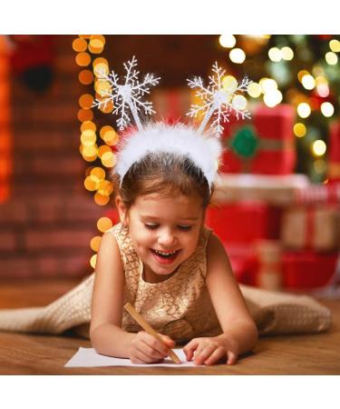 BORFUE 10 Pieces Snowflake Headband Boppers Snowflake Hair Hoop for Girls Party Banquet Hair Accessory - Buy Online on GoSupps.com