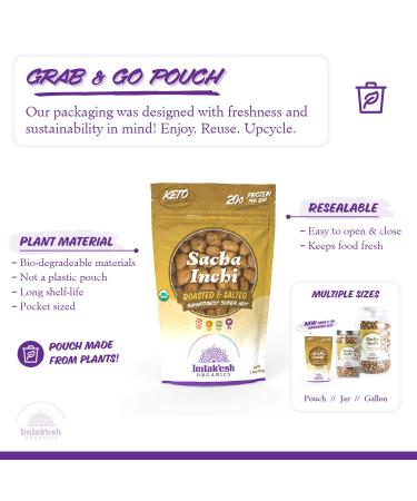Imlak'esh Organics Sacha Inchi Nuts 2.25oz Pouch - Protein Super-Nuts | Organic, Keto, Paleo, Regenerative | Gluten-Free, Non-GMO - 0 Net Carbs - 2.25 Ounce (Pack of 1) - Buy Online on GoSupps.com