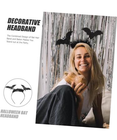 BESTYASH 1 Set Bat Headband for Cosplay Bat Accessories Bat Costume Women Halloween Wand Halloween Hair Accessories Headbands Halloween Cosplay Headband Bat Hair Bands Decor Bat Wand Fabric - Buy Online on GoSupps.com