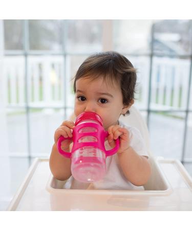 Dr. Brown's Wide-Neck Sippy Bottle 6M+ Pink 9 oz (270 ml) - Buy Online on GoSupps.com