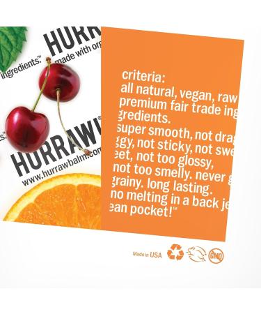 Hurraw! Chai Spice Lip Balm 3 Pack: Organic Certified Vegan Cruelty and Gluten Free. Non-GMO 100% Natural Ingredients. Bee Shea Soy and Palm Free. Made in USA - Buy Online on GoSupps.com