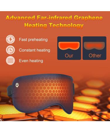 Cordless Heated Eye Mask- Rechargeable Wireless Warm Eye Compress to Relieve Dry Eye Stye Blepharitis Chalazion Pinkeye MGD and Sinus- Portable Heated Eye Pad( 45-55 ) for Sleeping- Cooling Mask Blue - Buy Online on GoSupps.com