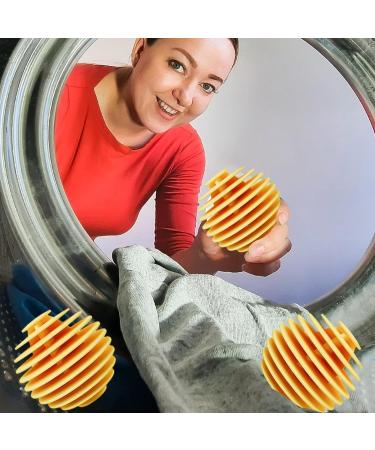 Washing Machine Balls Soft Washing Balls 3 Pcs Machine Ball Softener Tpr Reusable Laundry Balls Quick Drying Washing Balls Deep Cleaning Machine Balls Laundry Softener Balls Yellow - Buy Online on GoSupps.com