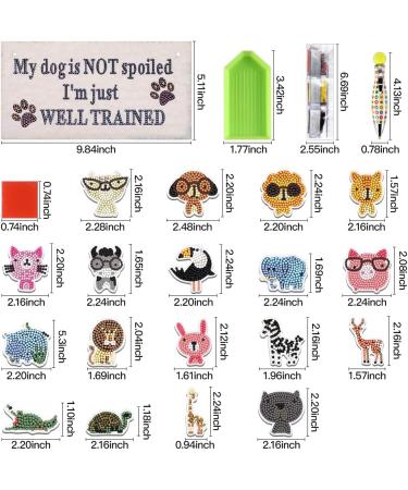 YBUTVY Dog Diamond Painting Kit - Welcome Sign Front Door Decorations with Adults Diamond Painting Tools - Perfect Gift for Dog Lovers - Buy Online on GoSupps.com