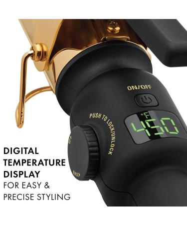 HOT TOOLS 24K Gold 1-1/2'' Digital Curling Iron - Professional Styling Tool - Buy Online on GoSupps.com