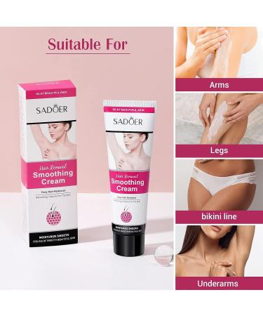 Shinowa Hair Removal Cream Gel - Painless & Flawless Depilatory Cream for Women - Gentle & Soothing Formula for Arms, Legs, Body, Underarms - Suitable for All Skin Types - 1 Pack - Buy Online on GoSupps.com