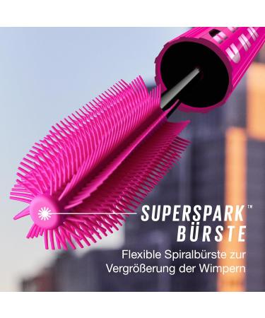 Maybelline New York Black Mascara | Maximum Length & Volume | 360 Compartment Design | Vitamin B5 Enriched | Lash Sensational Firework - Very Black 10ml - Buy Online on GoSupps.com