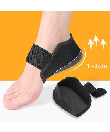 Height Max Socks & Insoles | Silicone Invisible Shoe Lift Pads for Arch Support | Plantar Fasciitis Compression Sleeves - Size L (41-45 - Buy Online on GoSupps.com